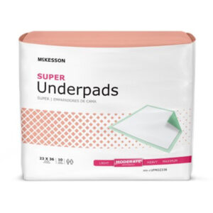 Underpad Super 23 X 36 Inch Inch Disposable Moderate Absorbency